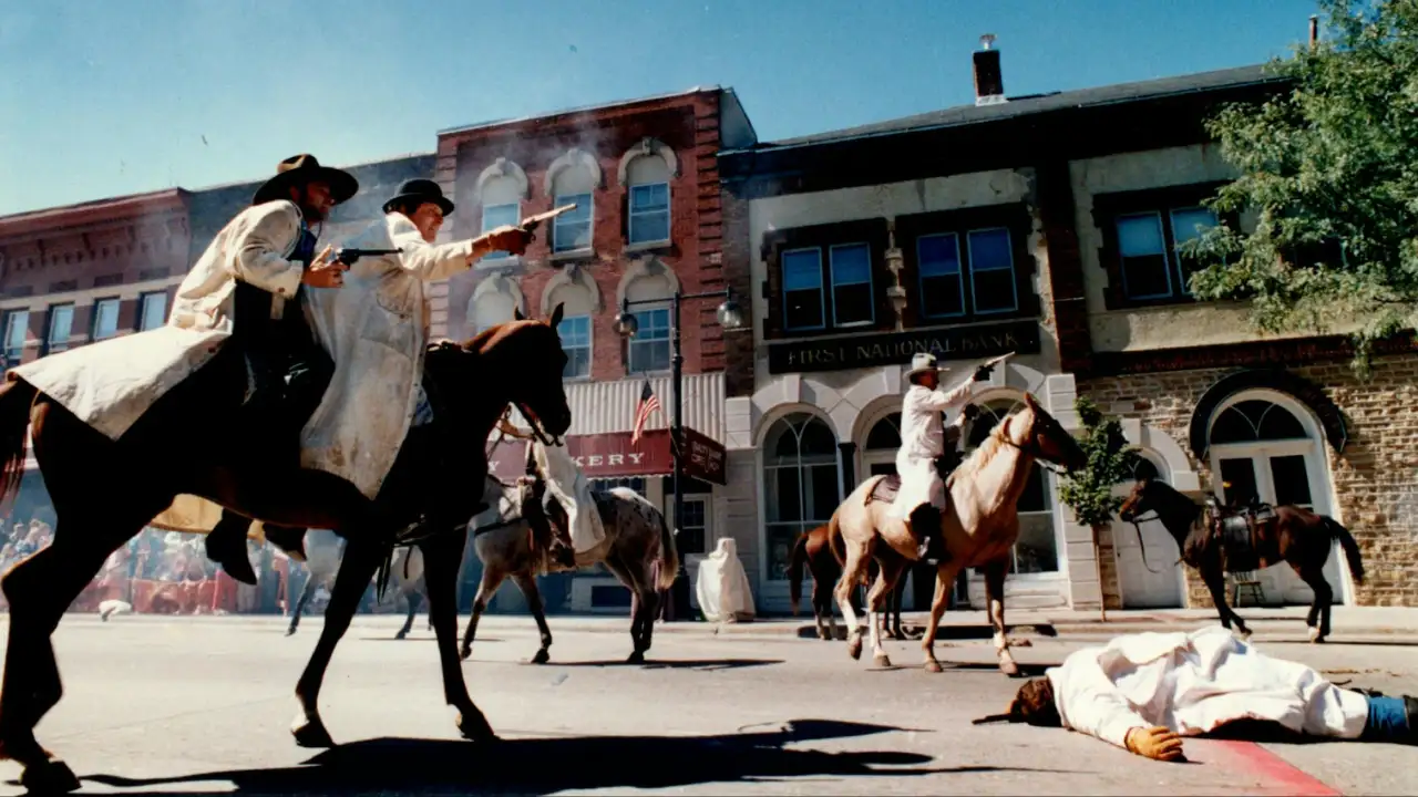 In 1876, Jesse James’s gang tried to rob a Minnesota bank for seven minutes; 150 years later...